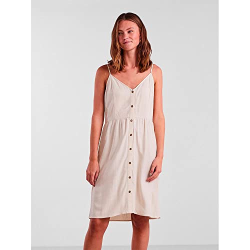 5715367304221 Sukienka damska PCVINSTY Slip Dress NOOS, brązowa, XS, brzoza, XS
