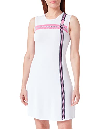 Love Moschino Damska sukienka o dopasowanym kroju, bez rękawów, Optical White, rozmiar 38 (DE), optical white, 38