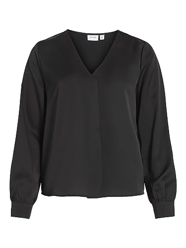Różnorodne wycięcie w serek L/S Top - NOOS, czarny, 42