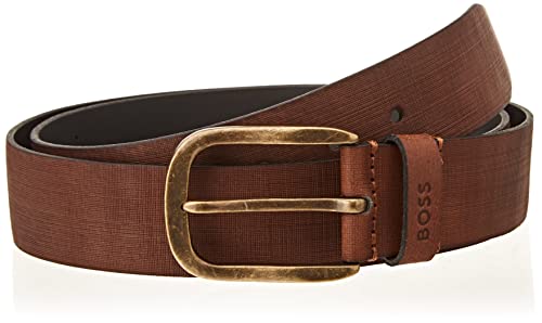 BOSS Pasek męski, Medium Brown210, 85 cm