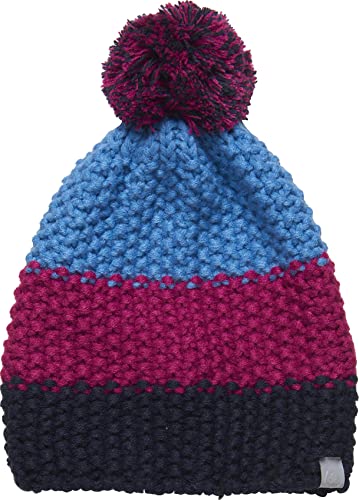 Color Kids Unisex Kids Hat, Colorblock czapka z wąsiem, festiwalowa fuksja, 56