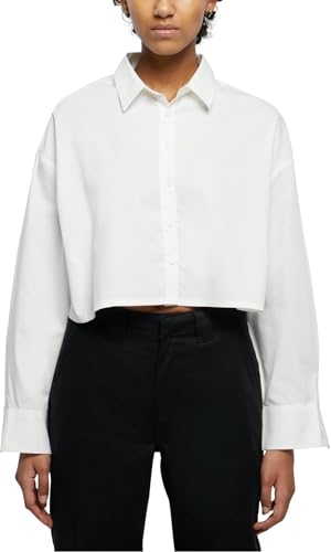 Urban Classics Damska bluzka Cropped Oversized Bluzka, biały, 5XL