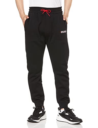 HUGO spodnie dresowe męskie, czarny (Black1), L Szczupły