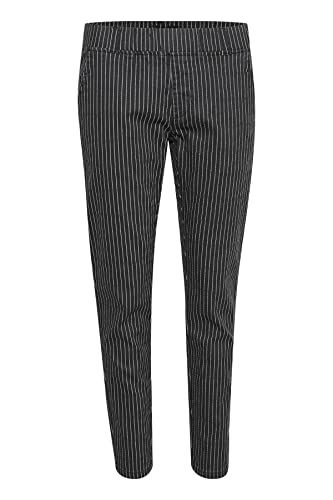 Krem CRLamie Pant Spodnie Cargo CR Lamie, Czarny & Biały Stripe, 36 Kobiet, Czarny i biały pasek, 34