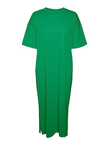 VERO MODA Women's VMMOLLY SS Oversize Calf Dress NOOS sukienka, jasnozielona, M, jasnozielony, M