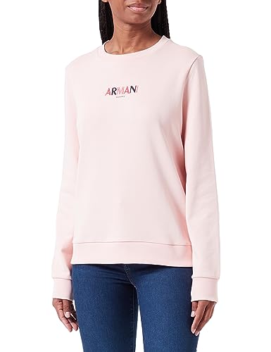 Armani Exchange Damska bluza Colorful Armani Logo French Terry, Rosa, L