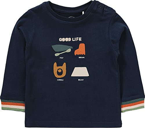 s.Oliver Junior Baby Boys koszulka z długim rękawem, ciemnoniebieska, 68