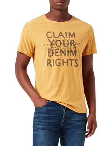 Blend Męski T-shirt 20714561, 161139/Amber Gold, M