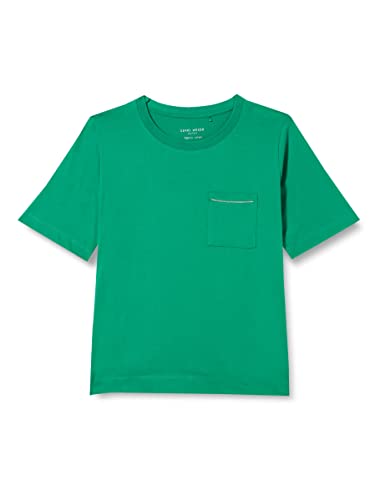 Gerry Weber Damska koszulka z krótkim rękawem z nadrukiem z przodu pół ręki, z rozcięciem, koszulka z rękawami 3/4, koszulka z nadrukiem z przodu, jednokolorowa, Vibrant Green, 34