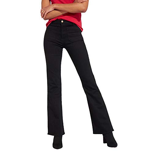 Wrangler Dżinsy damskie Flare, Czarny (retro czarny 111), 31W / 32L