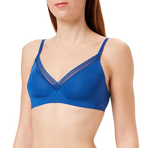 Sloggi Damski biustonosz Adapt Twist Soft Bra, niebieski szafir, L Plus