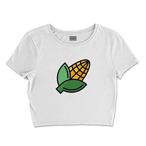 Bona Basics, Koszulka damska z nadrukiem cyfrowym,%100 bawełna, biała, casualowa, topy damskie, rozmiar: S, biały, S Krótki