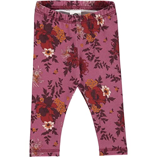 Müsli by Green Cotton bloomy legginsy dla niemowląt, Boysenberry/Fig/Berry Red, 80 cm