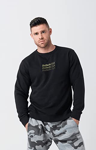 BioTechUSA Dwayne Men Sweater, Black S sweter męski, czarny, S, czarny, S