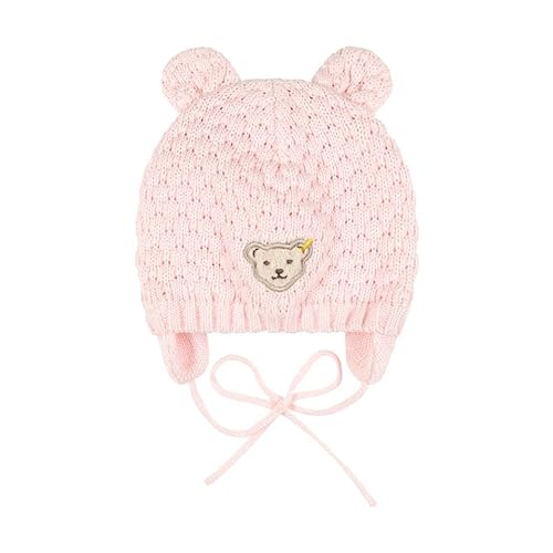 Steiff Czapka z pluszowymi uszami dla dziewczynek, Barely Pink, 43