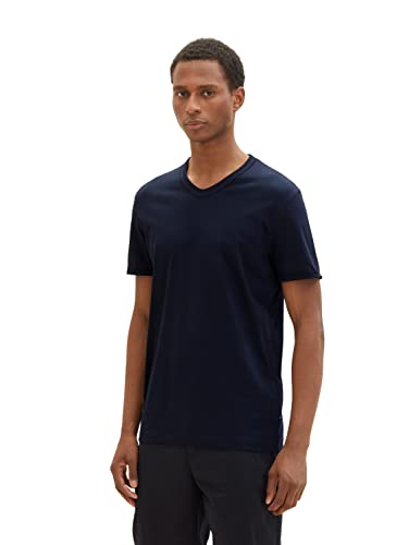 TOM TAILOR Koszulka męska 1036403, 10668-Sky Captain Blue, S, 10668 - Sky Captain Blue, S