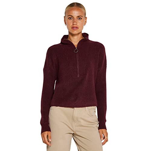 Noisy may Damski sweter dziergany, Windsor Wine, L