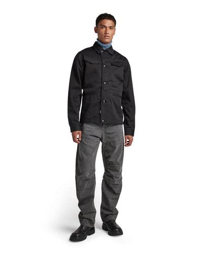 G-STAR RAW Męska kurtka robocza, Czarny (Dk Black C900-6484), S