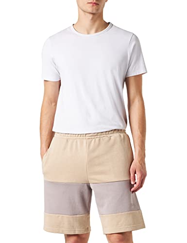 FILA Stephens Blocked Sweat szorty męskie, oxford tan-gull, L