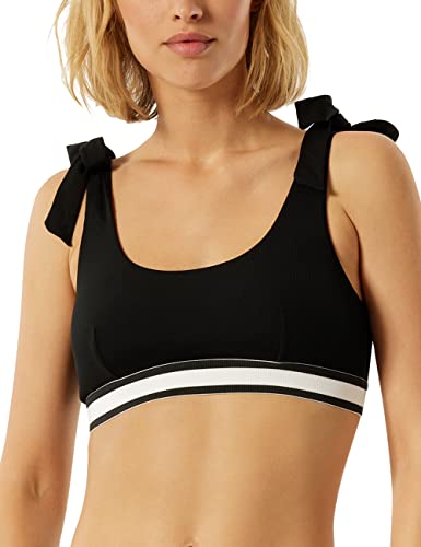 Schiesser Biustonosz damski top bikini, czarny, S