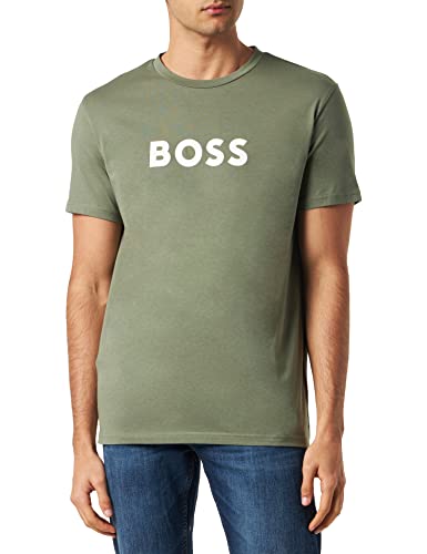 BOSS Koszulka męska Rn Beach, Open Green343, M