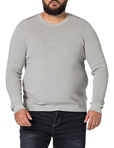 United Colors of Benetton Sweter męski, Melange Light Grey 501, M