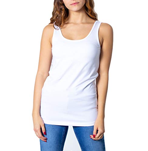 Only Onllive Love Tank Top Noos 15095808 Top, Biały, S