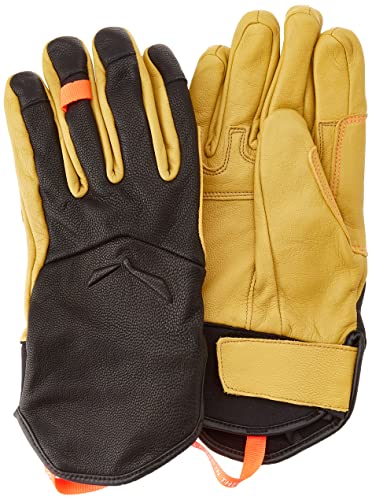 Salewa Damskie rękawiczki Ortles Am W Leather Gloves, Black Out/2500/6080, S, Black Out/2500/6080, S