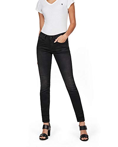 G-STAR RAW Jeansy damskie 3301 Contour High Waist Skinny, czarny (Dk Aged 6009-89), 23W x 36L