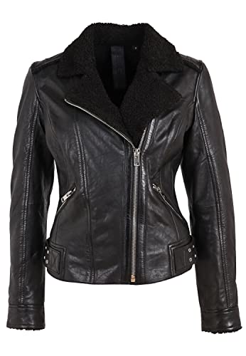 Gipsy Damska kurtka skórzana G2wgila Sf Nslvv, czarna, M, Czarny, M