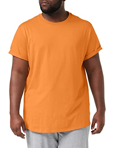 G-STAR RAW Męski T-shirt Lash R s, Pomarańczowy (Burned Orange Gd 2653-d155), S