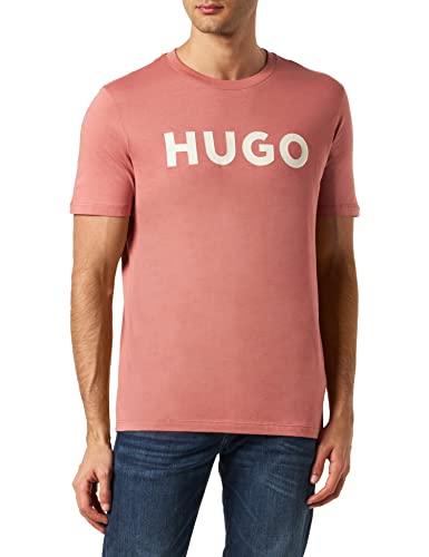 HUGO koszulka męska dulivio, Średni, różowy 665, XL
