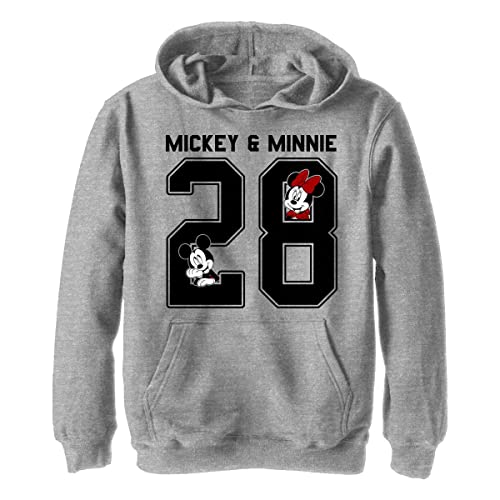 Disney Mickey Minnie Collegiate chłopięca bluza z kapturem, Sportowy wrzos, L