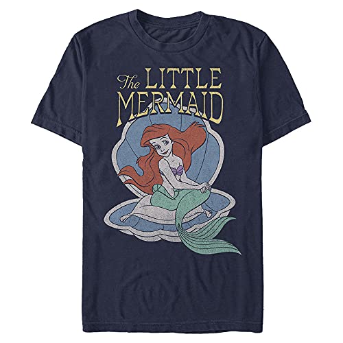 Disney Męski t-shirt Little Mermaid Redux, niebieski morski, S