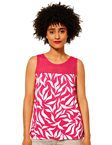 Street One Damski top z koronką New Vicky, AW Intense Coral, 42