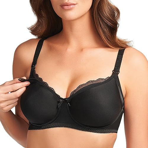 Freya Damski biustonosz do karmienia Pure Uw formowany biustonosz do karmienia Pure Uw, Czarny, 75F