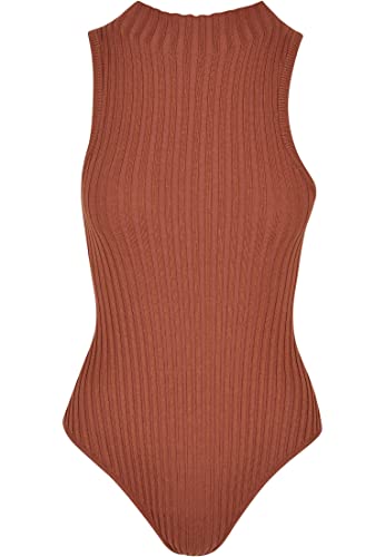 Urban Classics Damski top damski z dzianiny żebrowanej, bez rękawów, terakota, 4XL