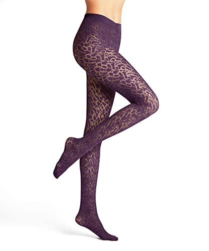 FALKE Damskie Floating 60 DEN półprzezroczyste z wzorem 1 sztuka rajstopy, fioletowe (Royal Plum 8786), S