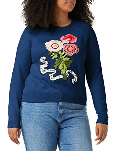 Desigual Sweter damski JERS_Pavlova, niebieski, M