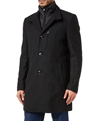 s.Oliver Męski płaszcz 2115903 z mieszanki wełny, 98w5, 102 cm, 98 w5