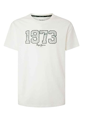 Pepe Jeans Koszulka męska Wyatt, Biały (nie biały), S