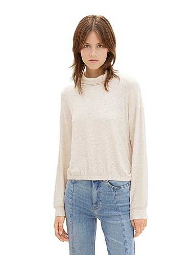 TOM TAILOR Denim Bluza damska, 24421 – kremowy beżowy melanż, S