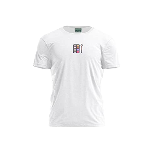Bona Basics, Męski T-shirt z cyfrowym nadrukiem,% 100 bawełna, biały, na co dzień, męskie topy, rozmiar: M, biały, M