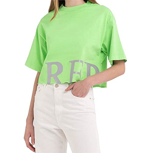 Replay Damska koszulka W3798A, 311 Green Fluo, XXS, 311 Green Fluo, XXS