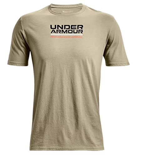 Under Armour Wielokolorowe pudełko logo top z krótkim rękawem męski, S, szary