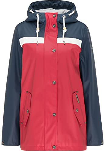 Schmuddelwedda Kurtka przeciwdeszczowa damska 34312936, niebieski (marine) czerwony, M
