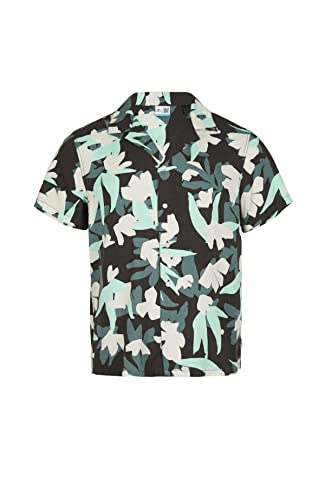 O'NEILL CAMORRO Shirt Koszula męska, 38012 Grey Art Flower, Regularny, 38012 Grey Art Flower, XXL-3XL