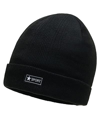 CM-Kid Męska czapka beanie, czarny, jeden rozmiar