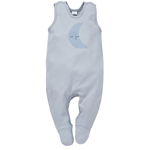 Pinokio Dziecięcy kombinezon Hello, 100% cotton blue with moon, unisex rozm. 50-68 (62), niebieski, 62