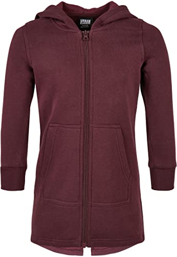 Urban Classics Dziewczęca kurtka parka Sweat, Redwine, 110/116 cm